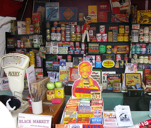 vintage sweet shop display