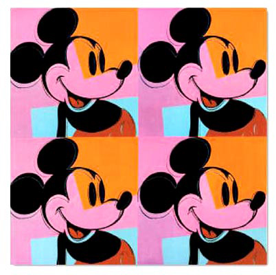mickey mouse art print by Andy warhol04